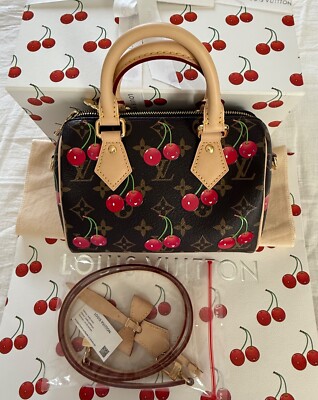Louis Vuitton Murakami Cherry Monogram Speedy Bandouliere 20 LV x