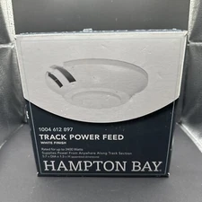 Hampton Bay Track Lighting Parts Floating Power Feed 2400-Watt White