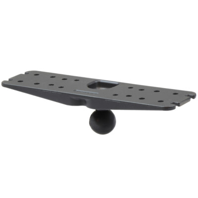 RAM Mount Rectangular 3x11 inch Marine Plate with 1.5 inch Ball RAM-137BU