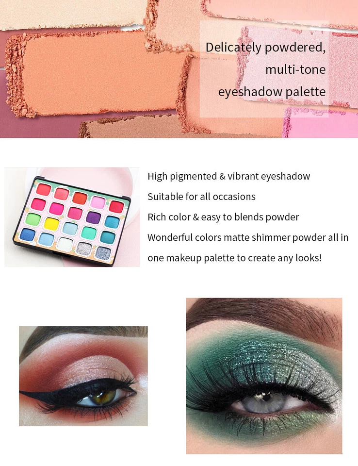 Pro Colorful Nude Pigment Eyeshadow Pallet Cosmetic Multicolor Eye Hadow Palette - Image 4 of 4