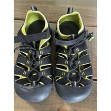 KEEN Newport H2 Kids Sport Sandals Waterproof Hiking Water Black Yellow Sz 5