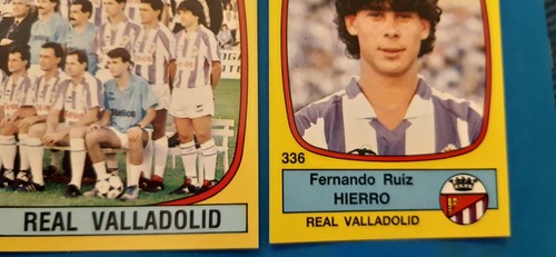 1988 1989 Panini Futbol 89 Fernando Hierro rookie novato Real Valladolid MADRID - Imagen 3 de 9