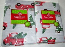 CHRISTMAS Vinyl Tablecloth Assortment BRINGING HOME THE GIFTS Your Choice