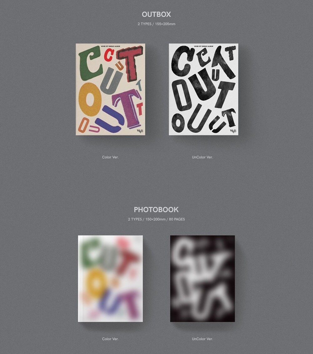 K-POP・アジア WHIB CD K-POP WHIB 1st Single Album [Cut-Out] CD+80p P.Book+P.Card+Sticker