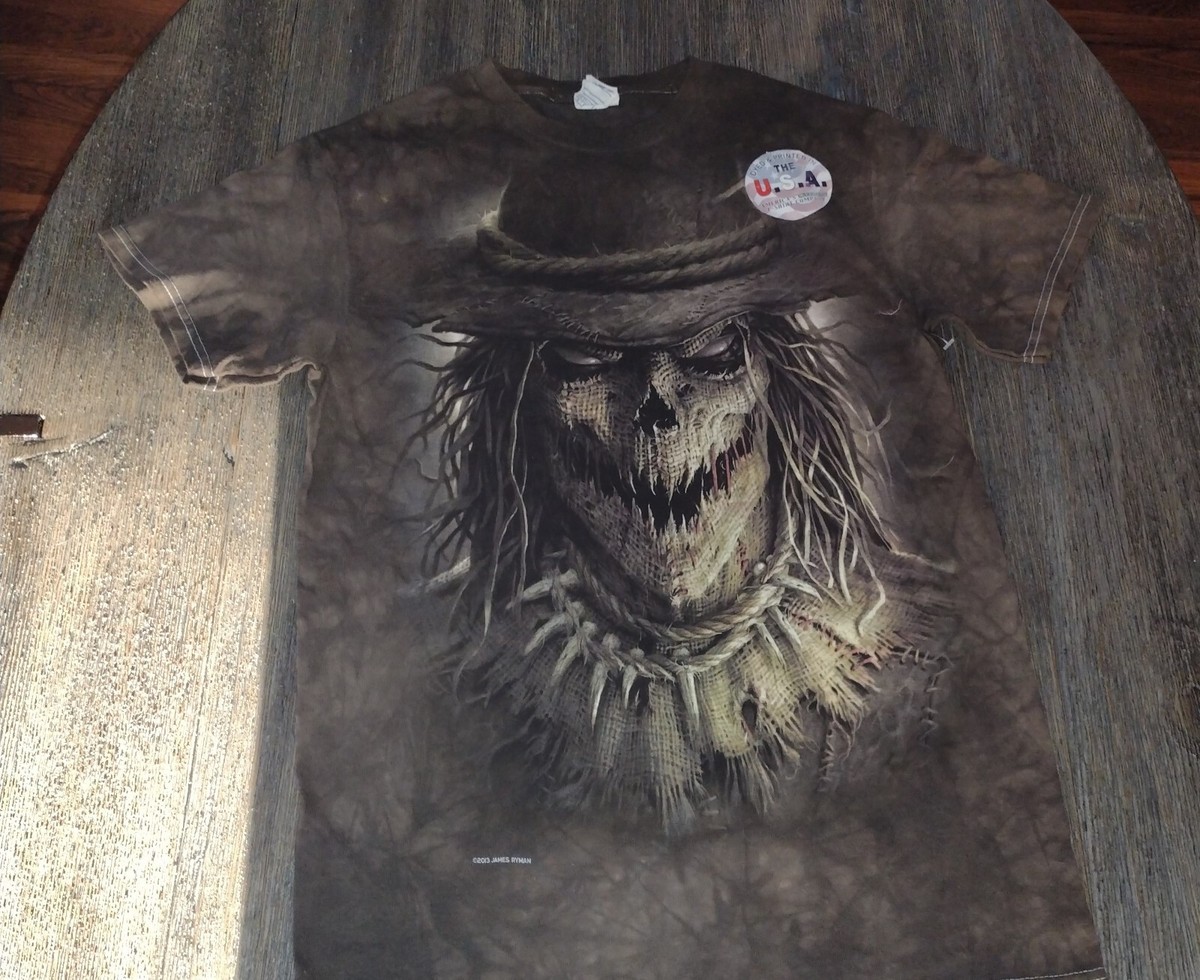 New James Ryman 2013 Scarecrow Horror Tie Dye Graphic T-Shirt Size