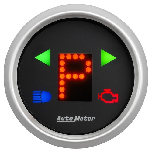 Autometer 3359 Automatic Transmission Shift Indicator 2 1/16" Prndl Blk Dial - Picture 3 of 4