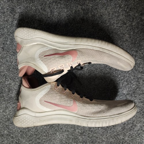 Nike Womens Free RN 2018 942837-802 Pink Running Shoes Sneakers Sz 7 Black Lace - Picture 5 of 11