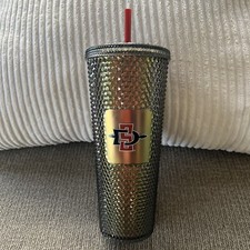 Starbucks San Diego State University (SDSU) Venti Black Studded Tumbler / Cup
