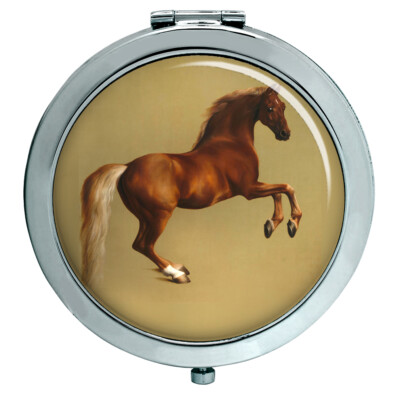 Horse Forcene by George Stubbs Compact Mirror