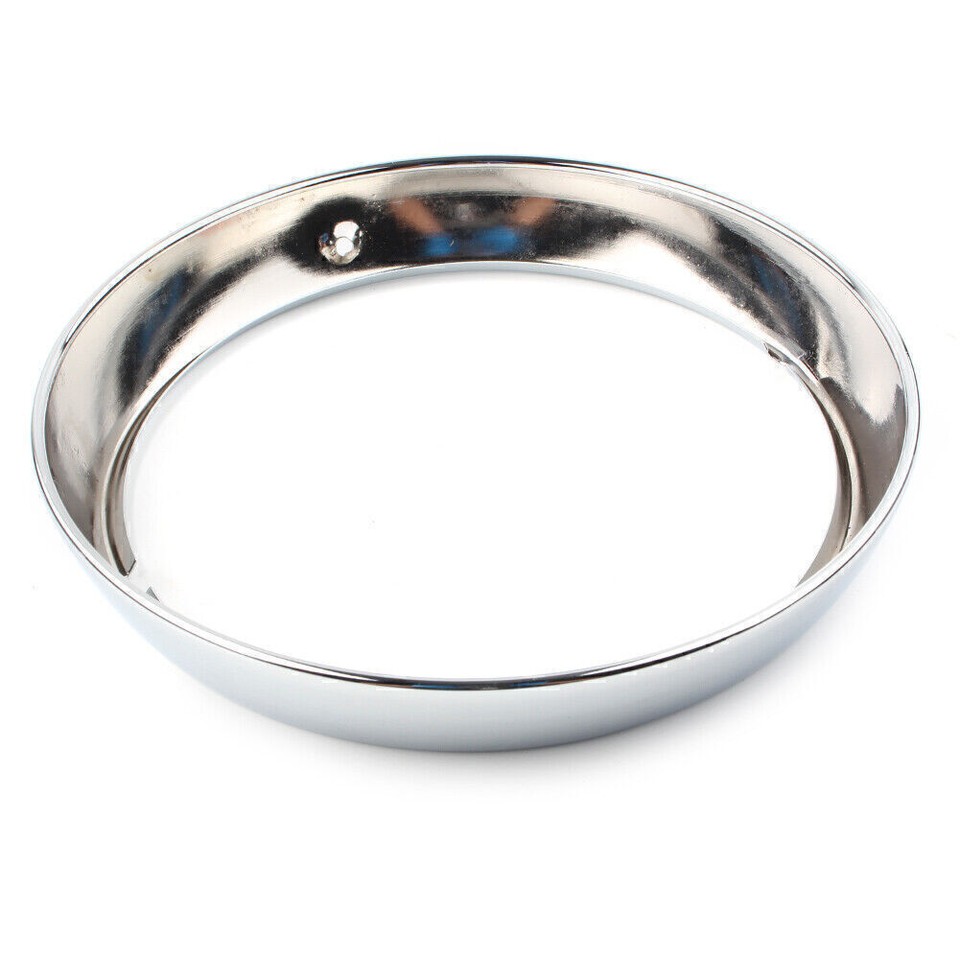 7" Chrome Headlight Trim Ring Bezels Light Cover for Harley Touring