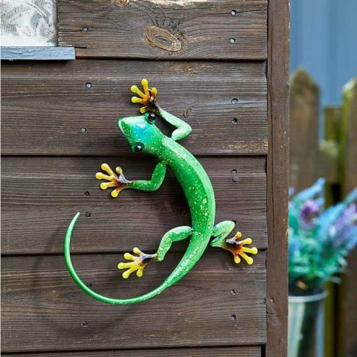 Decor Lizard Emerald Gecko Garden Animal Ornament Decoration Sculpture Wall Art - Outdoor Animal Wall Decor Decor Lizard Emerald Gecko Garden Animal Ornament Decoration Sculpture Wall Art - Outdoor Animal Wall Decor