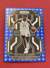 2021-22 Panini Prizm Day’Ron Sharpe NBA 75th Anniversary Prizm RC #281 NETS