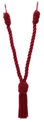 DÉCOPRO Tassel Tieback, Color# E13 - Cherry Red [Sold Individually]