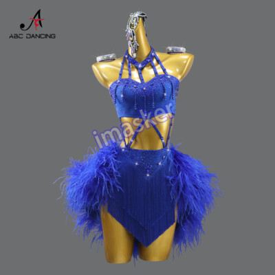 blue dance costume dress AURELIA sky blue and white lyrical dance costume main image 1