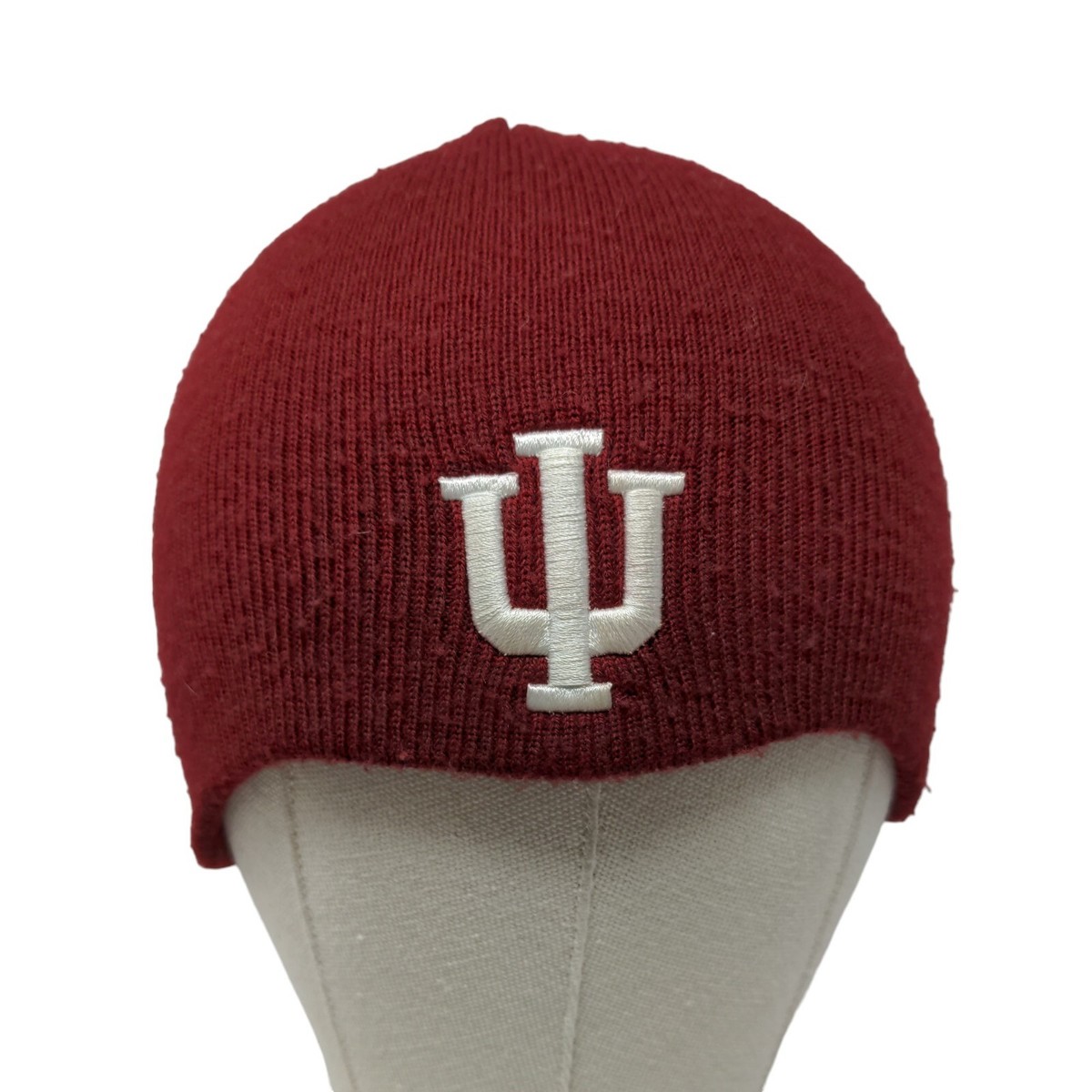 Top of the World Men's Knit Beanie Hat Cap Indiana IU Hoosiers Red  Embroidered