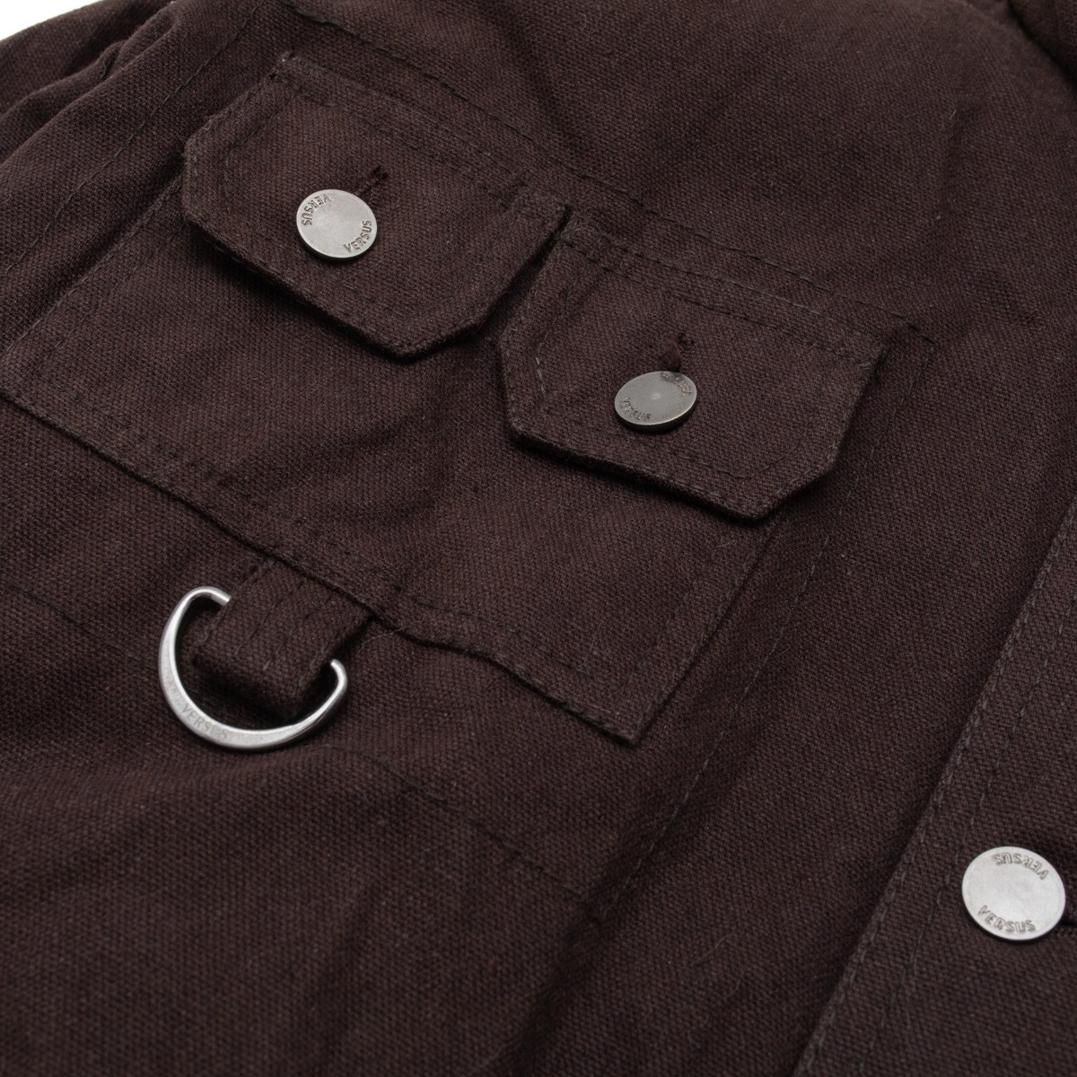 ジャケット・アウター VERSACE MULTI POCKET MILYTARY JACKET VERSUS VERSACE Size: L Multipocket Bandage Parachute Field