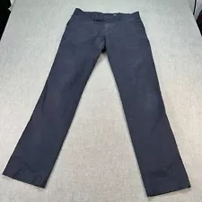 Louis Philippe Chino Pants Mens 34x33 Blue Steven Slim Straight Stretch Golf