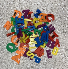 Vtg Alphabet Fridge Magnets Lot of Assorted Letters ABCs Some Marked Hong Kong