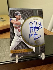 #/10! Albert Pujols 2024 Topps Diamond Icons 1st Homerun Iconic Inscription Auto