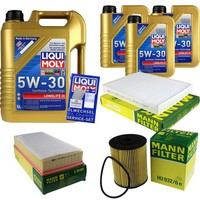 Inspektionspaket 8L Liqui Moly Longlife 5W-30 FüR VW Touareg 3.2 V6 3.6 Audi