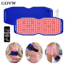 660nm+850+940nm LED Red NIR Light Therapy for Pain Relief Silicone Wrap Pad Belt