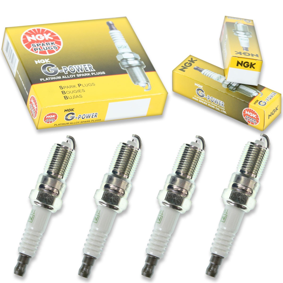 4 pcs NGK G-Power Spark Plugs for 1983-1985 Ford LTD 2.3L  2.3L L4 - Engine cy