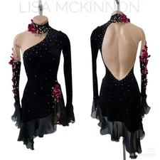 ice figure skating competition dress Gymnastics costume dance Dress dyeing