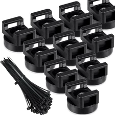 60 Pieces Magnetic Zip Tie Mount Multipurpose Cable Holder Magnets