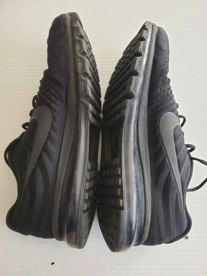 Nike Air Max 2017 Triple Black Men's Shoes Size 13 - Image 3 of 4