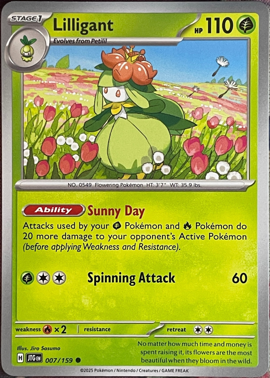 Lilligant - 007/159 - Journey Together Pokemon 2025