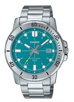 Casio Standard Quarz Sport TüRkis Zifferblatt MTP-VD01D-3E2V 50M Herrenuhr