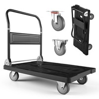 Vevor Plattformwagen Klappbar 454Kg Transportwagen Handwagen Rollwagen 895X595Mm