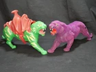 Masters of the Universe Panthor & Battle Cat Figure MOTU He-Man Mattel 1981 Vtg