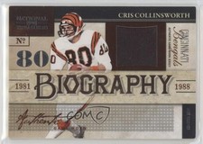 2009 Playoff National Treasures Biography Materials 4/50 Cris Collinsworth rp9