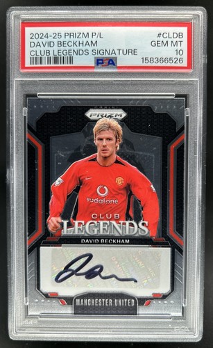 2024-25 Prizm David Beckham Club Legends Signatures Auto Autograph #CL-DB PSA 10