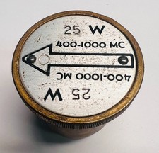 BIRD Electronic Thruline Wattmeter Slug Element 400-1000 MC MHz 25W - LOT K