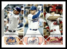 Paul Goldschmidt/Freddie Freeman/Jeff McNeil LL 2023 Topps #43 31398 Baseball