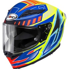 CASCO MOTO INTEGRALE SUOMY STELLAR 2 PINLOCK SUN VISOR DEEPSPACE MATT YELLOW BLU