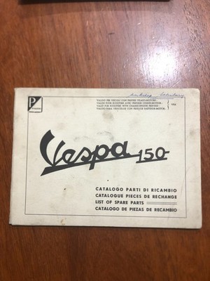 Vespa VBA spare parts catalogue