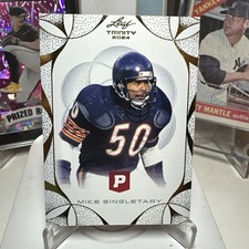 2024 Leaf Trinity Pristine Auction - Mike Singletary #75 Gold Foil /1