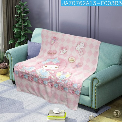 3D Sanrio Melody Printed Series Sleeping Blanket Sofa Bed Sheet Blanket - Picture 4 of 31