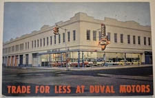 Vintage Postcard Duval Motors Ford Jacksonville Florida Advertising AA132