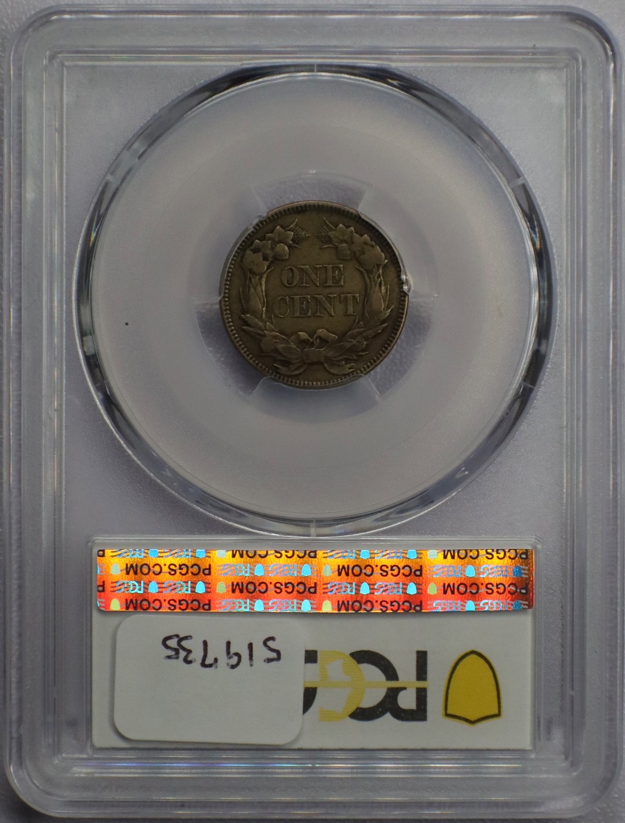 1857 1c Flying Eagle Cent - PCGS XF 45