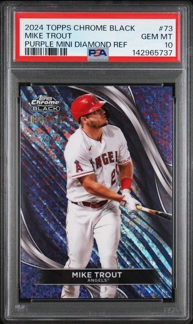Mike Trout 10 Graded Baseball Sports Trading Cards & Accessories