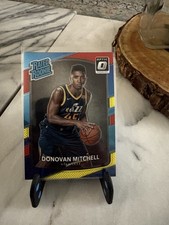 2017-18 Panini Donruss Optic Rated Rookie Donovan Mitchell #188 Red & Yellow