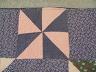 Victorian Quilt- WINDMILL Pattern -68"x78" -Lots of Brown Calico- CUTTER — photo 3