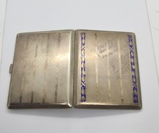 Cigarette Case Art Deco Period Vintage Cigarette Case Epns