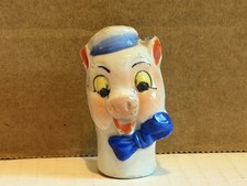 Vintage Carnival Barker’s Cane - Porky Pig Ceramic Topper - Japan
