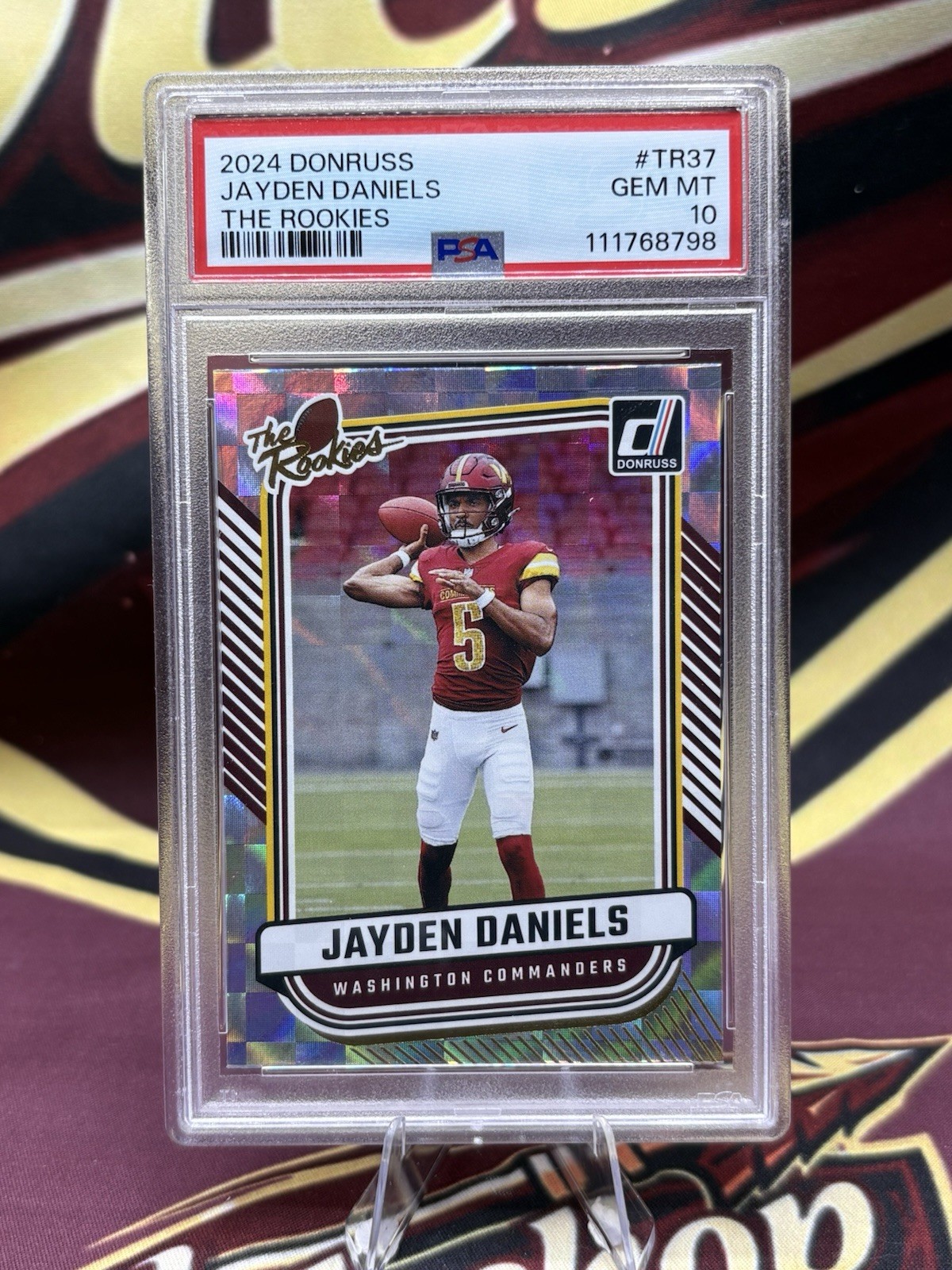 2024 Panini Donruss - The Rookies Jayden Daniels #TR-37 (RC) PSA 10 RC Rookie