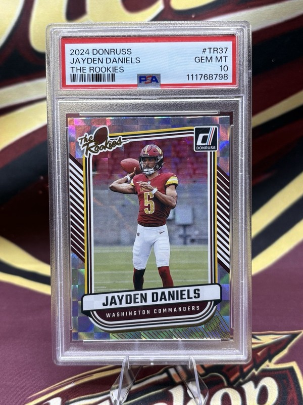 2024 Panini Donruss - The Rookies Jayden Daniels #TR-37 (RC) PSA 10 RC Rookie